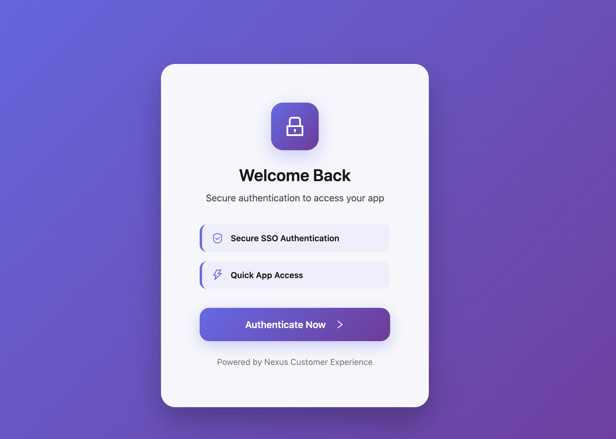 Authentication Page