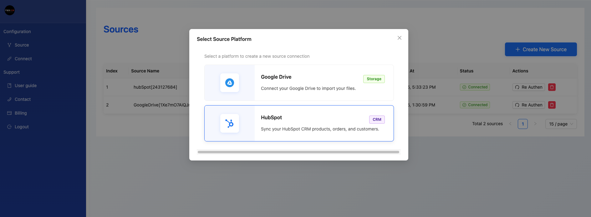Select HubSpot Source Type