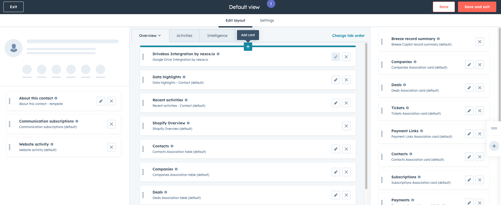 Select Drivebox Integration Card
