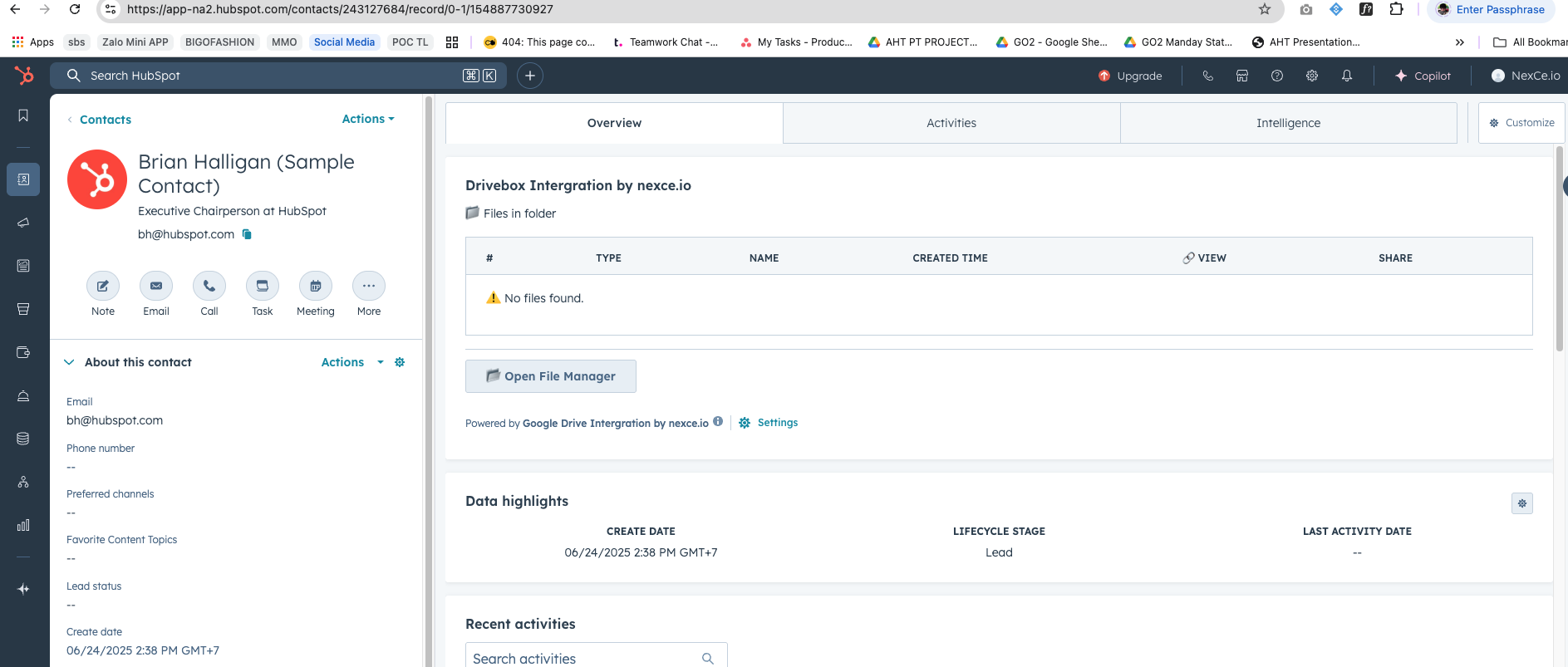 Open File Manager Button